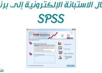 نقل استبانة الكترونية الى برنامج SPSS